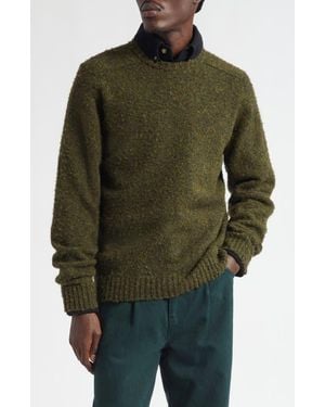 Noah Classic Shetland Wool Sweater - Green