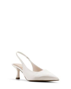 ALDO Kiarrah Slingback Pointed Toe Pump - White