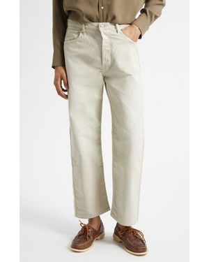 Visvim Fluxus 01 Corduroy Wide Leg Pants - Natural