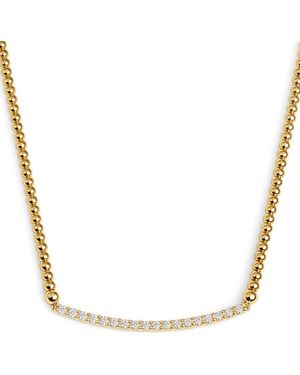ZARUX Arcradiant Diamond Necklace - Metallic