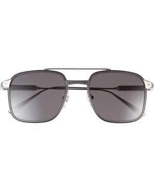 Cartier 54Mm Rectangular Gradient Sunglasses - Gray