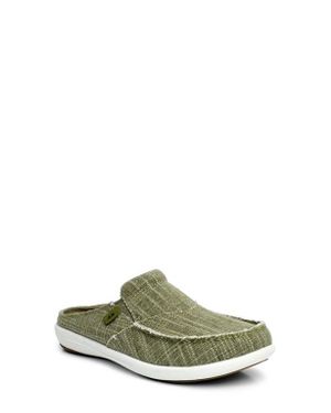 Revitalign Siesta Orthotic Canvas Slip-On Shoe - Green