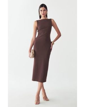 BWLDR Shian Midi Dress - Red