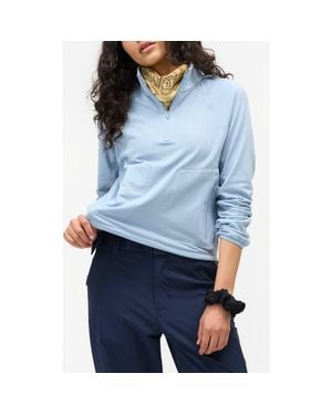 Halfdays Rebecca Half-Zip Fleece Pullover - Blue