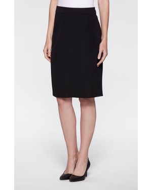 Misook Straight Knit Skirt - Black