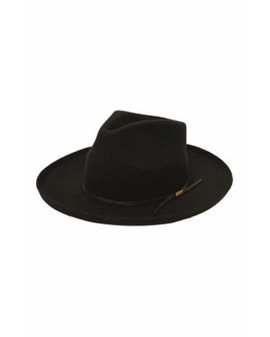 Two Roads Hat Co. Clarksdale Teardrop Crown Fedora - Black