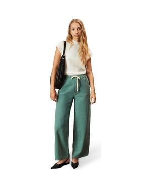 Ro&zo Denim Drawstring Waist Jeans - Green