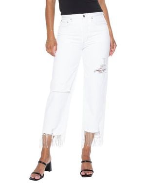 Blue Revival Nash Vegas Crop Jeans - White