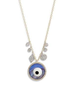 Meira T Eye Pendant Necklace - White