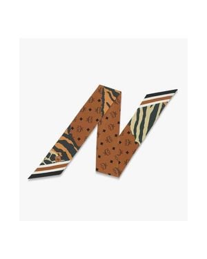 MCM Animalier Petite Silk Scarf - White