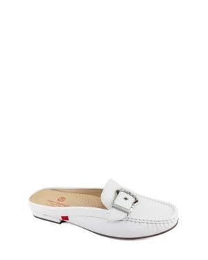 Marc Joseph New York Barbara St Leather Buckle Mule - White