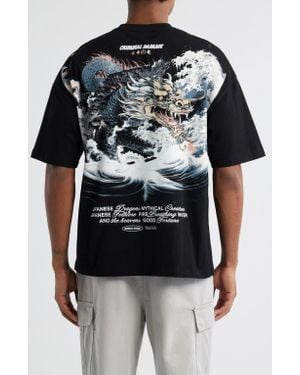 Criminal Damage Mythology Graphic T-Shirt - Black