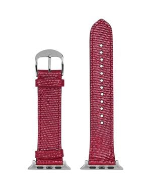 HYER GOODS Upcycled Leather Apple Watch Band - Red