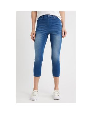 Hue Ultrasoft Denim Capri Leggings - Blue