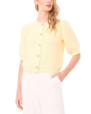 Halogen® Button Up Sweater - White