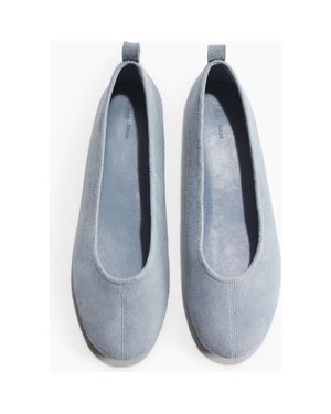 H&M Suede Ballet Flats - Blue