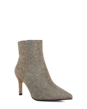 Dune Obsessively Pointed Toe Bootie - Gray