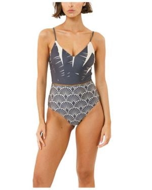 Biliblond Onepiece Arava Stripes - Blue
