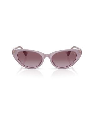 Ralph 53Mm Gradient Cat Eye Sunglasses - Purple