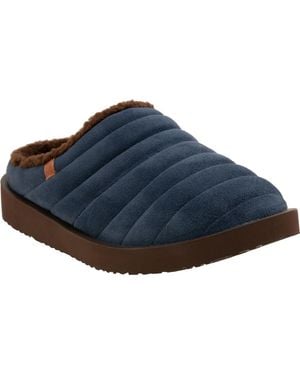 Revitalign Valley Faux Fur Lined Slipper - Blue