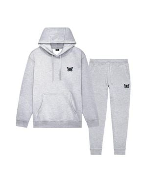 Alix Butterfly Midweight Relaxed Sweatsuit - White