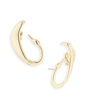 Jenny Bird Egret Climber Earrings - Metallic