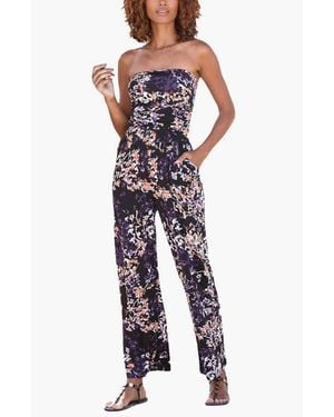 Lascana Strapless Jumpsuit - Blue