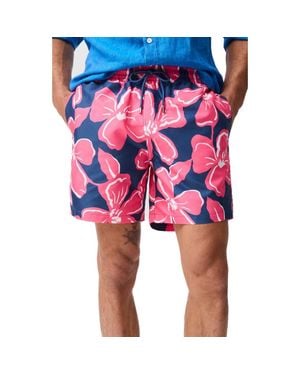 Rodd & Gunn Broadford Floral Swim Trunks - Red