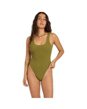 SISSTREVOLUTION Shore Thing Cheeky One-Piece Swimsuit - Green