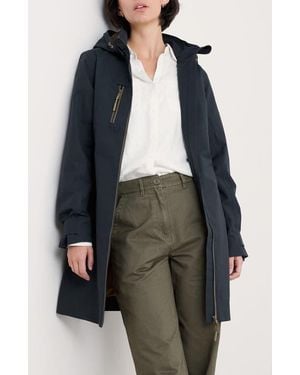 Seasalt Cornwall Coverack Waterproof Organic Cotton Blend Coat - Gray