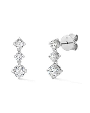 Hearts On Fire Cascade Diamond Mini Drop Earrings - White