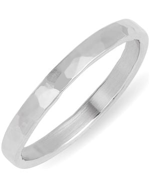 Nashelle Coffee Band Ring - White
