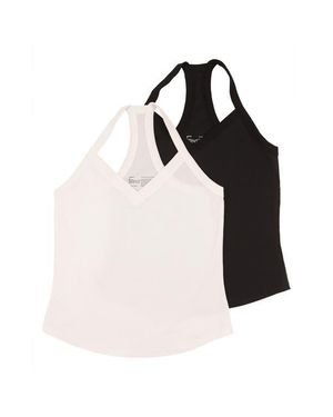 Felina 2-Pack Cotton Tank Top - Black