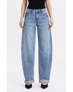 Bayeas Low Rise Barrel Jeans - Blue