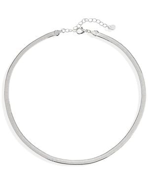 BP. Dipped Herringbone Chain Necklace - Metallic