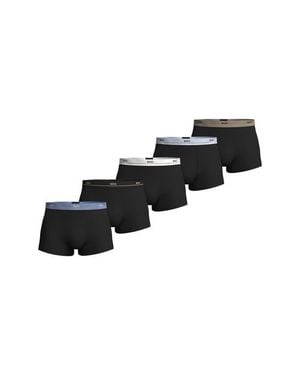 BOSS Assorted 5-Pack Essential Stretch Cotton Trunks - Black