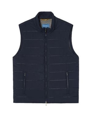 Robert Talbott Driver Quilted Vest - Blue