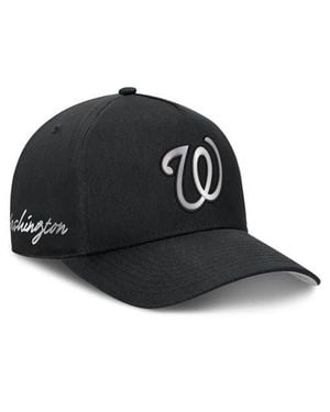 Nike Washington Nationals Rise Dri-Fit A-Frame Adjustable Hat - Black