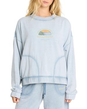 Billabong Field Day Graphic Sweatshirt - Blue