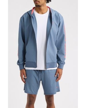 Saint Studio Runner Tech Zip Up Jacket - Blue