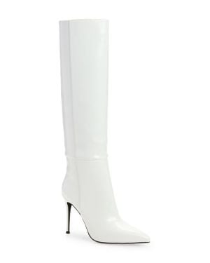 Jeffrey Campbell Arsen Knee High Stiletto Boot - White
