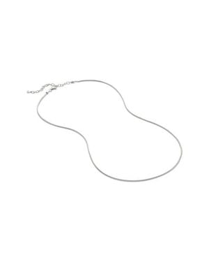 Monica Vinader Thin Snake Chain Necklace - White