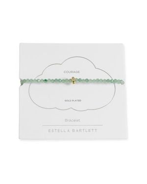 Estella Bartlett Crystal Disc Beaded Bracelet - White