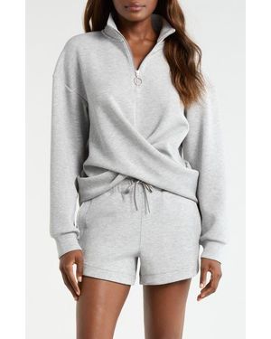 Mpg Dreamweave Crossover Quarter Zip - Gray