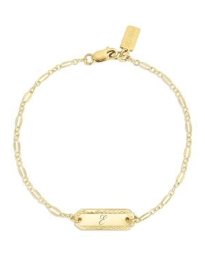 SET & STONES Cora Initial Bracelet - Metallic