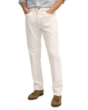 Brooks Brothers The Richmond Five-Pocket Straight Leg Pants - Natural
