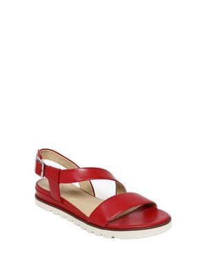 David Tate Ingrid Wedge Sandal - Red