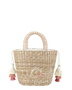 LIKHÂ Westie Embroidered Tote Bag - Metallic