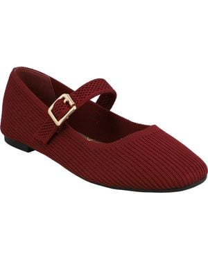 MIA Brita-C Knit Mary Jane Flat - Red
