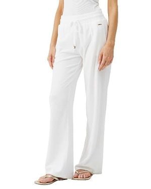 Melissa Odabash Betty Cotton Blend Terry Cover-Up Pants - White